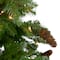 7.5ft. Pre-Lit Real Touch™️ Mixed Winter Berry Pine Artificial Christmas Tree, Clear Lights